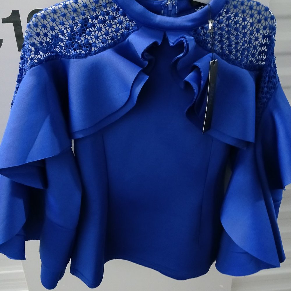 Royal blue blouse